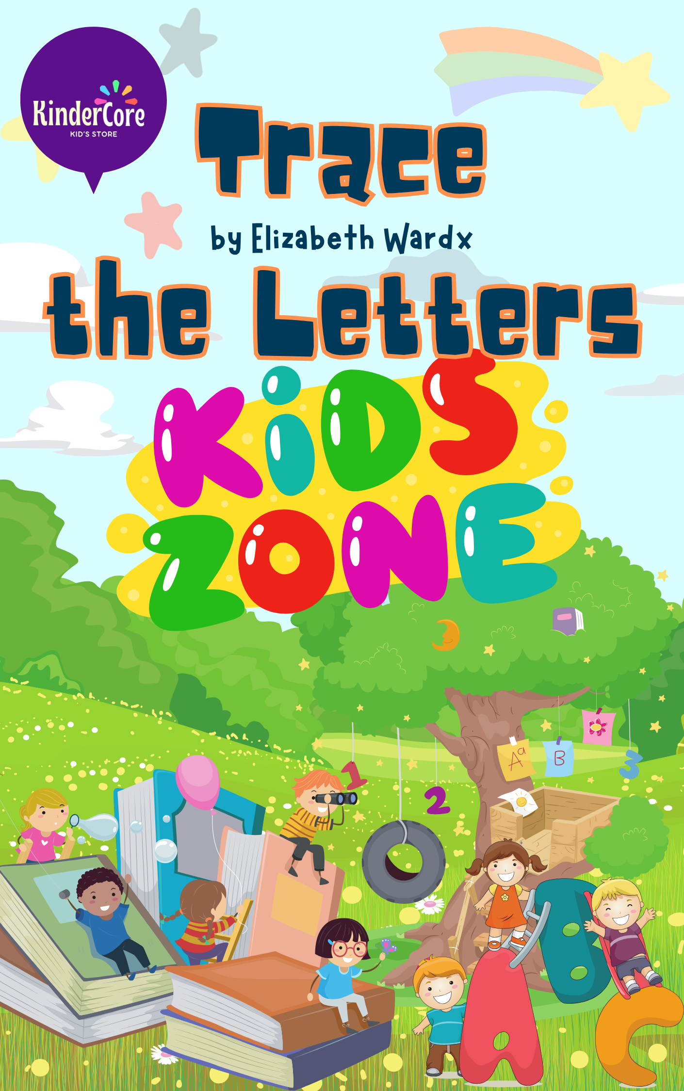 Trace the letter, then color it